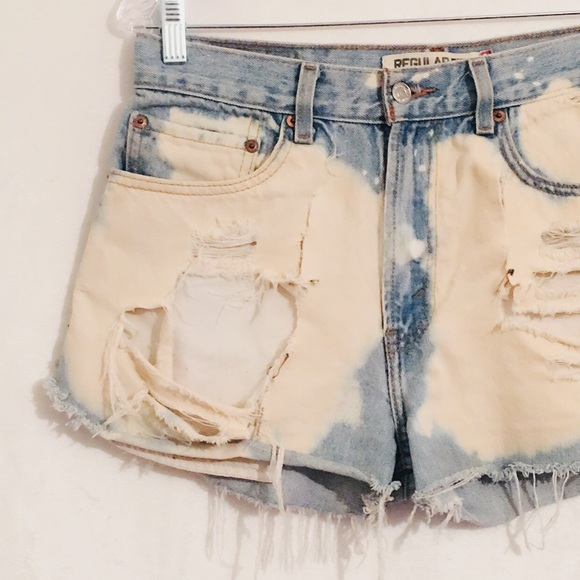 Levis 505 Regular Fit Destroy Denim Jeans 32 - Picture 2 of 8